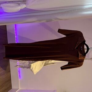 Zara Chocolate Brown Polo Dress